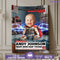 Personalized Baby Superhero Thor Blanket – CNN Breaking News Style with Custom Photo & Name